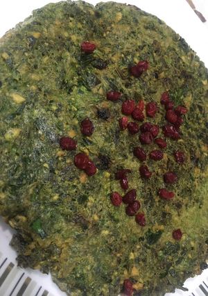 عکسی از دستور کوکوسبزی خوشمزه😋