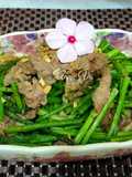 Bò xào măng tây