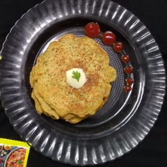 A picture of Kodo millet vegetable pancake.