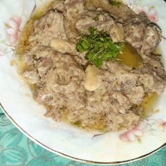 A picture of Chicken white Almond handii.