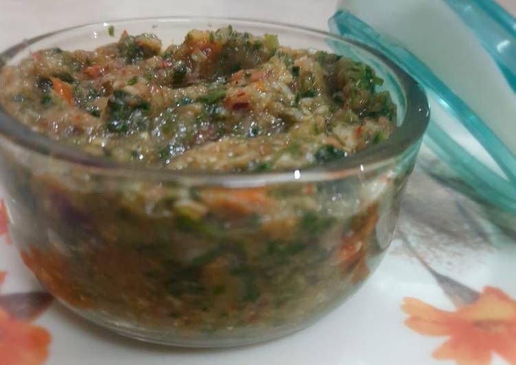 Simple Way to Prepare Homemade Green chilli chutney