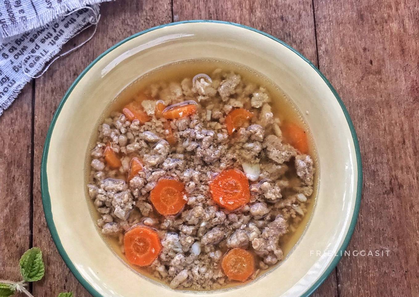 Daging Babi Giling Kukus