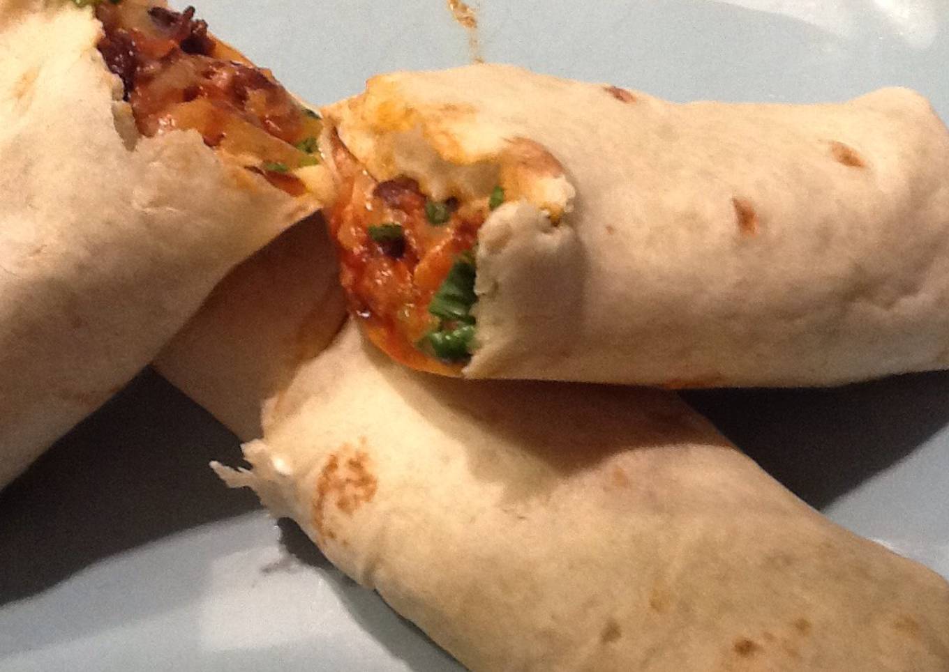 Vege Mexican bean wraps