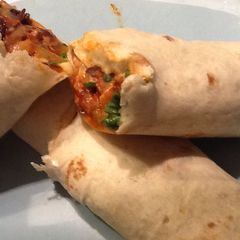 A picture of Vege Mexican bean wraps.