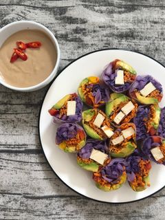 Hình của món Gỏi cuốn eat clean.