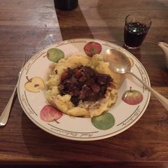 A picture of Beef cheek stew (serve with mash!).