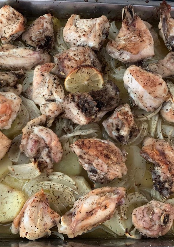 Una foto de Pollo al horno