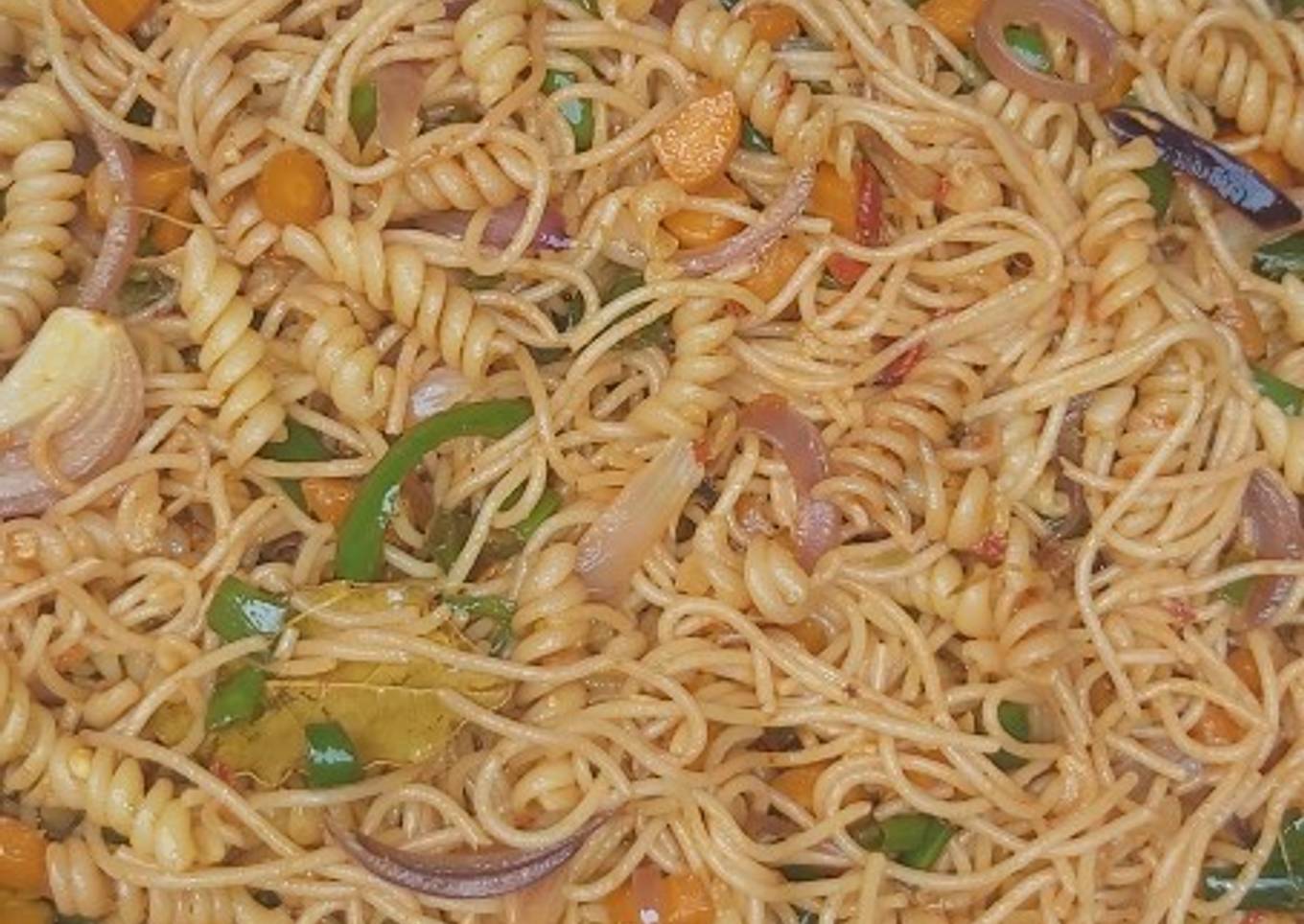 Spaghetti Macaroni Stir fry