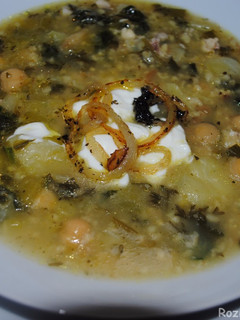 A picture of Cabbage aash (A Soup From Iranian Azerbaijan) کلم آشی.