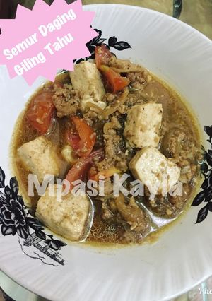 Foto resep Semur Daging Giling dan Tahu-Mpasi