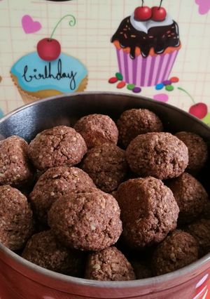 Kakaós, zabpelyhes keksz recept fotója