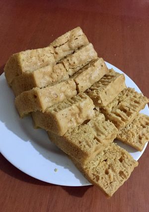 Foto resep Cheese sponge cake (no mixer, no oven, dan takaran sendok)