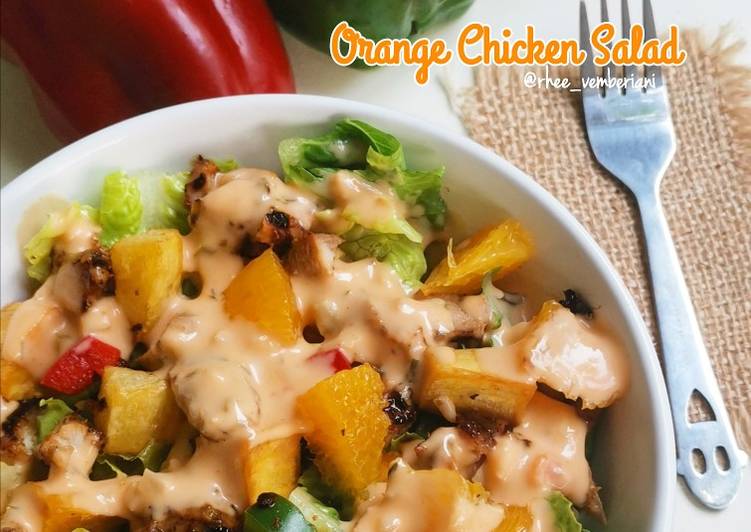Langkah Mudah untuk Menyiapkan Orange Chicken Salad Anti Gagal