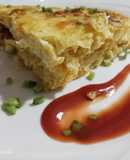 Tortilla con papas y zanahoria