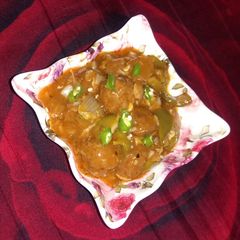 A picture of Soya chilli.