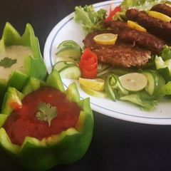 A picture of Chapli Kabab.