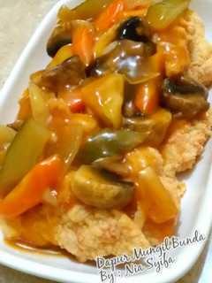 Foto resep Ayam Koloke (Saos Asam Manis)