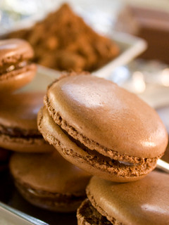 Una foto de Macarons de chocolate
