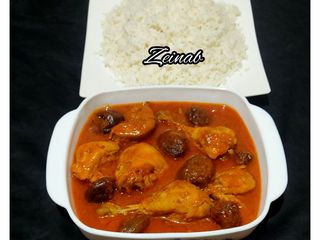 خورشت آلو با مرغ