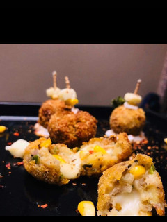 A picture of #JRC2 Potato cheese balls.
