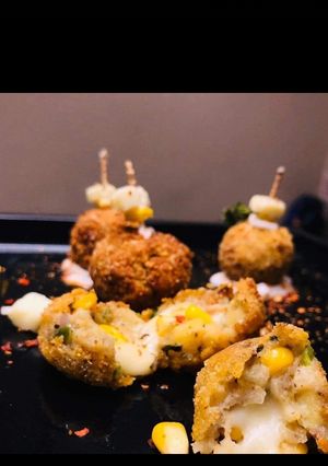 A picture of #JRC2 Potato cheese balls.