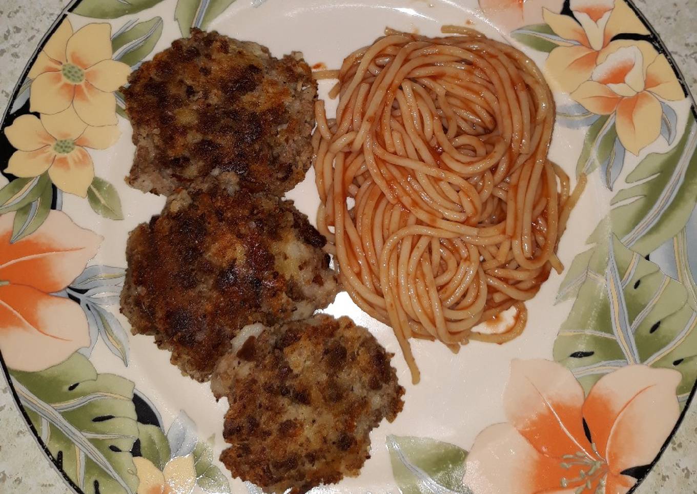 Tortitas de picadillo y papa