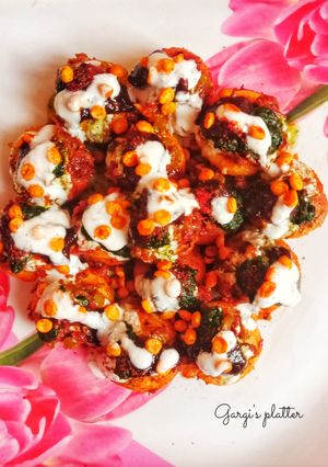 A picture of Khatta Meetha Masala Appe Fry Chaat!!!!.