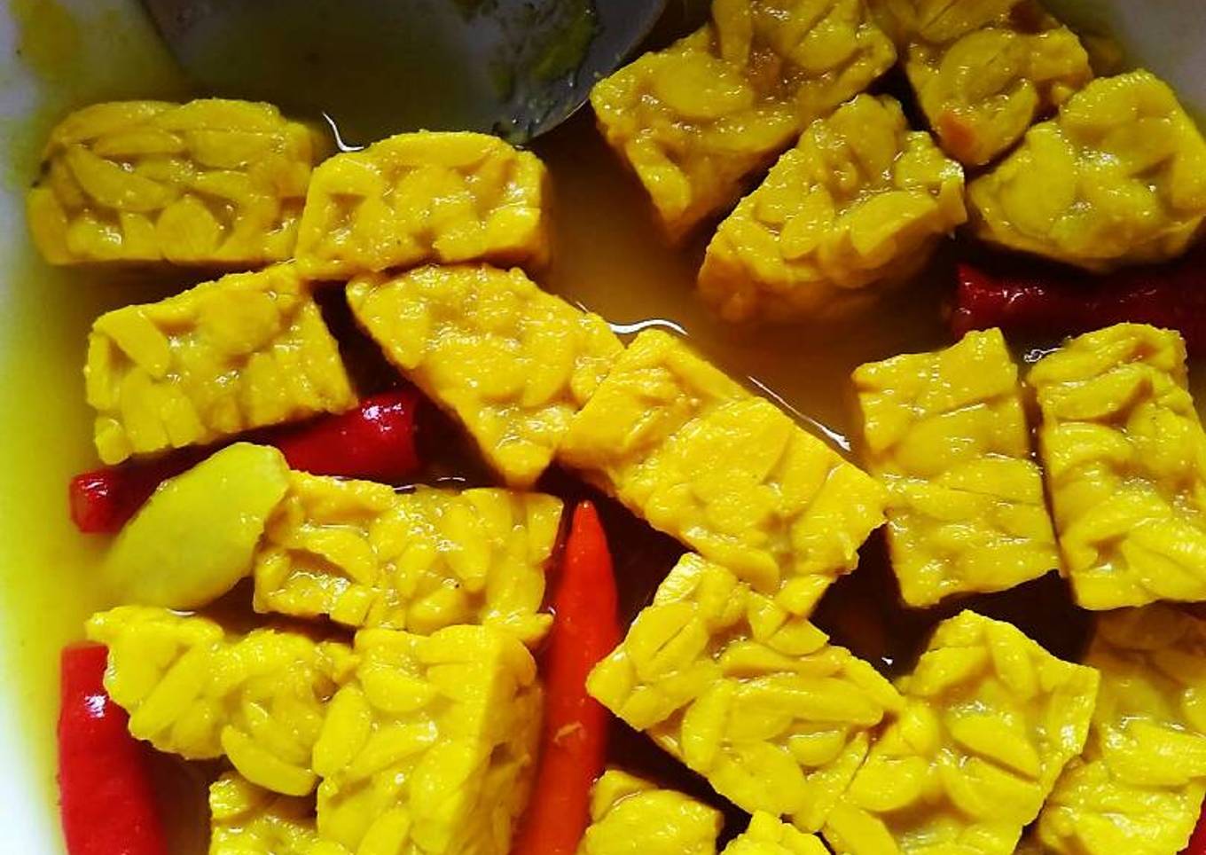 #9 Tempe rebus kunyit