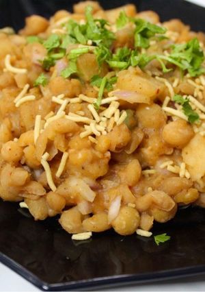 A picture of Healthy and Tasty Matra Aloo Chat.