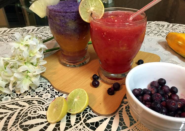 Recipe of Homemade Fresh Fruity Slushies