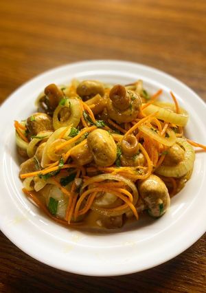 Фото Мариновані печериці по-корейськи🥕.