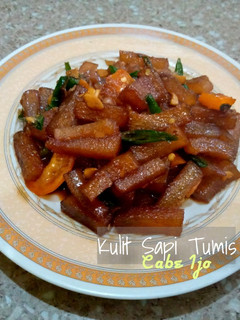 Foto resep Kulit sapi tumis cabe ijo