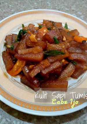 Foto resep Kulit sapi tumis cabe ijo