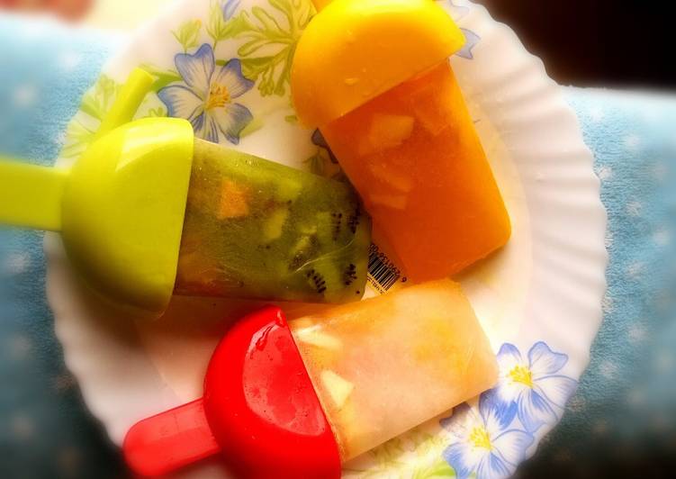 Recipe of Quick Fruits popsicles