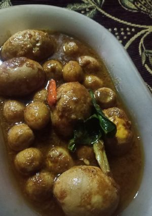 Foto resep Rendang telur ayam dan telur puyuh