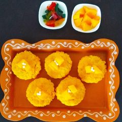 A picture of Mango Ice-cream Muffins.