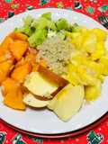 Ensalada de Frutas con Quinua Para el Desayuno !🍍🍎🥝🍋🌺👌