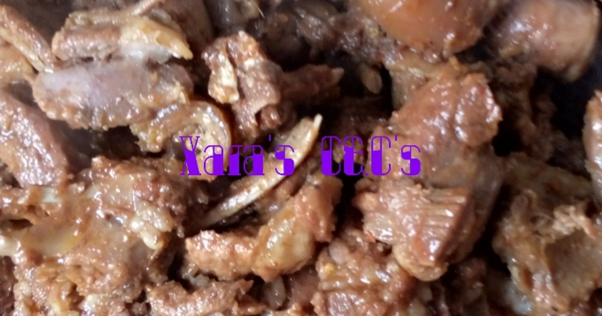 Spiced Ram Meat Recipe by Xara's C&C's - Cookpad
