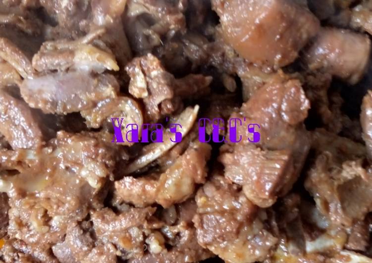 Recipe: Appetizing Spiced Ram Meat