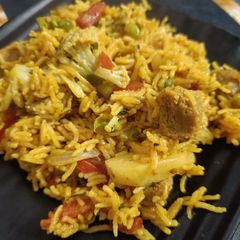 A picture of Soya Bean Vegetable Pulao.