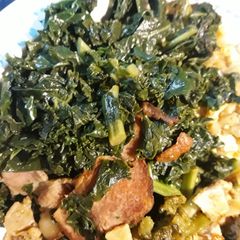 A picture of Kale on the side.