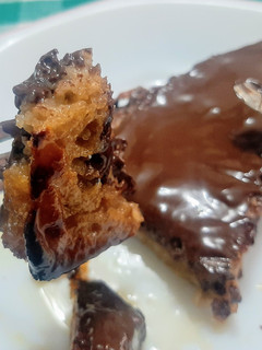 Una foto de Torrijas al horno de miel, naranja y chocolate