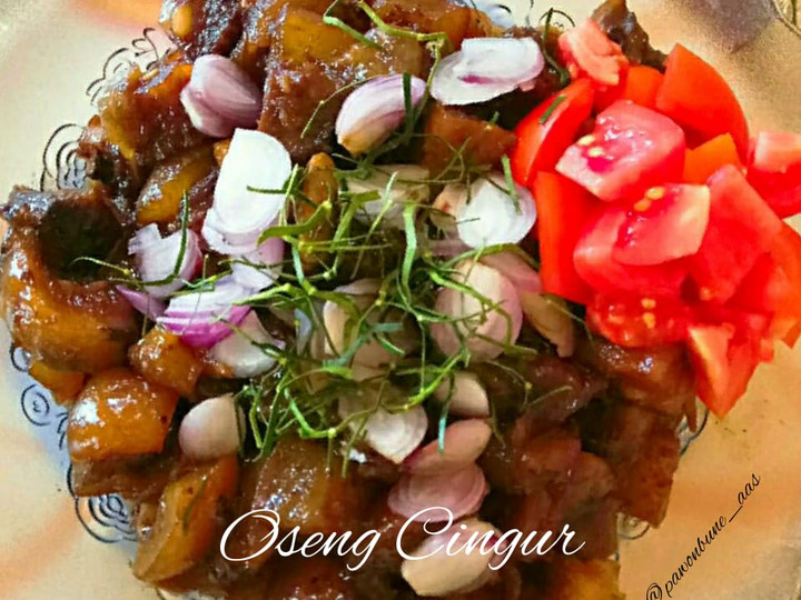 Cara Gampang Membuat Oseng Cingur (bumbu kecap / sate), Lezat