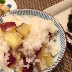 A picture of Japanese Sweet Potato Rice.