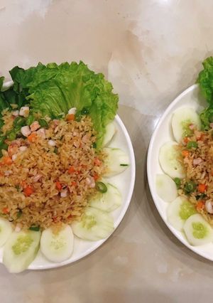 Hình của món Cơm chiên hải sản.