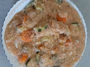 Une photo de semoule poulet