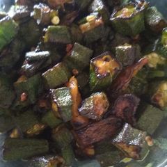 A picture of Bhindi fry.