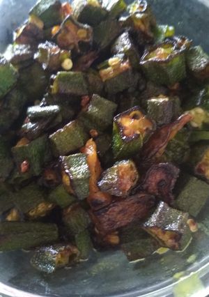 A picture of Bhindi fry.