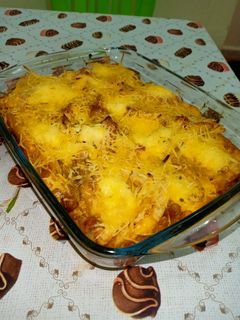 صورة لوصفة غراتان السكالوب والبطاطا بذوق الشاورما 😋😋😋😋😋