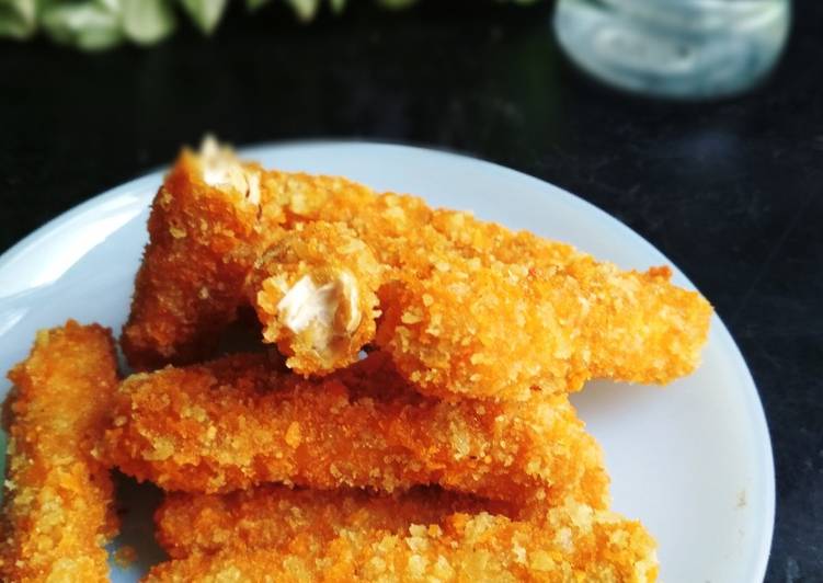 Tempe goreng panir